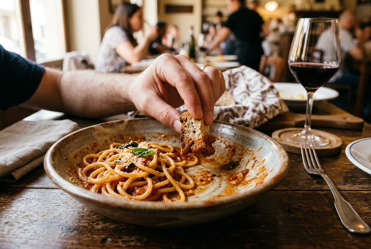 The table experience: bread, water & wine