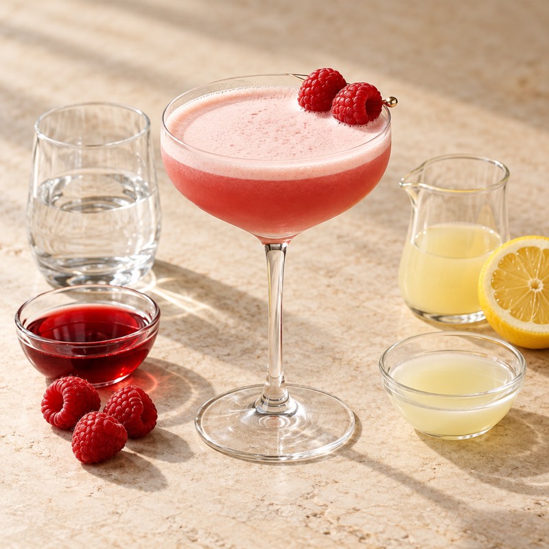 AI-generated illustration of a Clover Club. Follow the written recipe, not the picture.