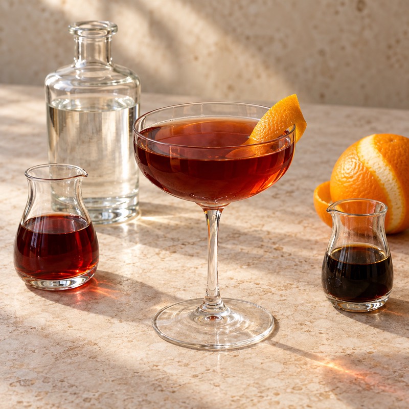 AI-generated illustration of a Hanky Panky. Follow the written recipe, not the picture.